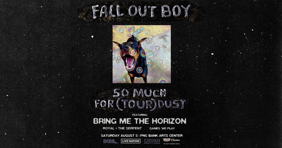Fall Out Boy at the PNC Bank Arts Center in Holmdel – August 5th!