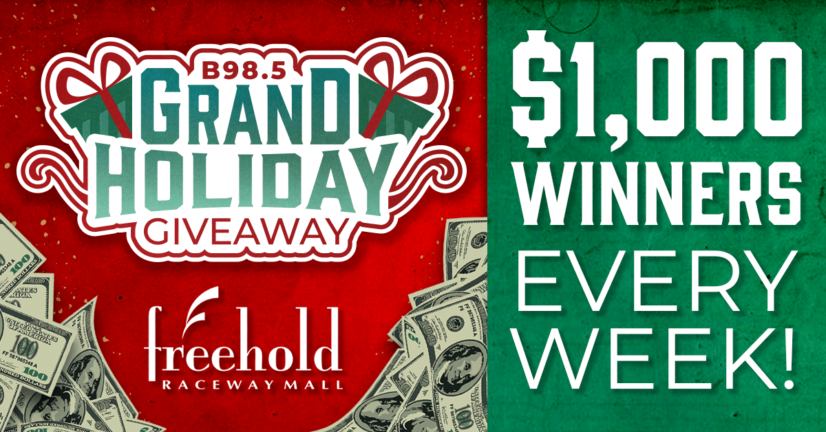 B98.5 ‘Grand Holiday Giveaway’ presented by The Freehold Raceway Mall