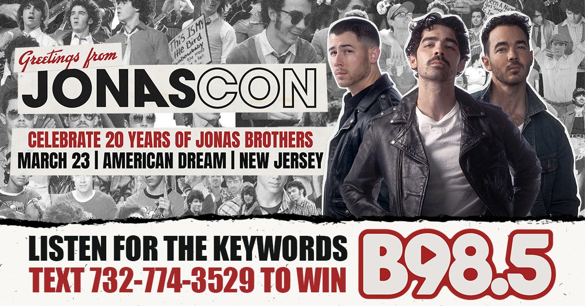 JonasCon at the American Dream on March 23rd: Text to Win Contest