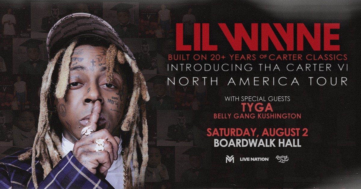 Lil Wayne at Boardwalk Hall in Atlantic City – August 2nd!